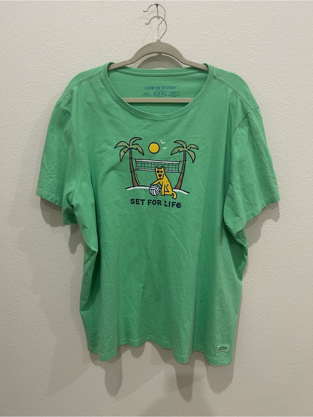 Life Is Good Women's Crusher Mint Green 'Set for Life' Graphic Tee